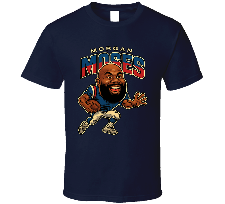 Morgan Moses Football Caricature Fan T Shirt