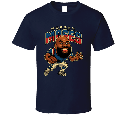 Morgan Moses Football Caricature Fan T Shirt