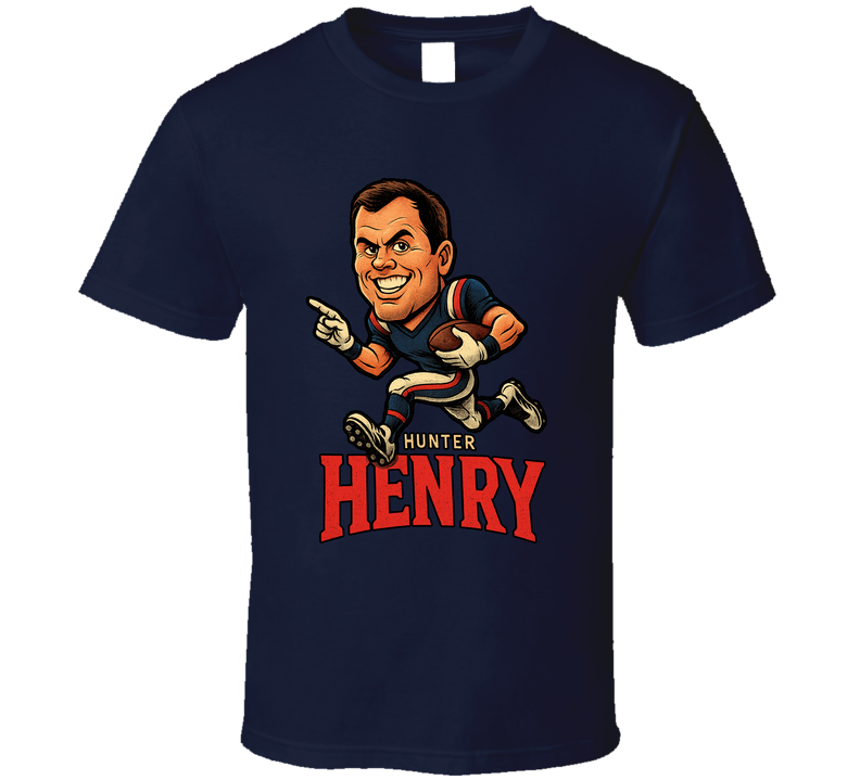 Hunter Henry Football Caricature Fan T Shirt