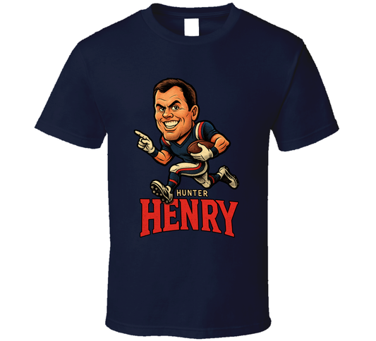 Hunter Henry Football Caricature Fan T Shirt