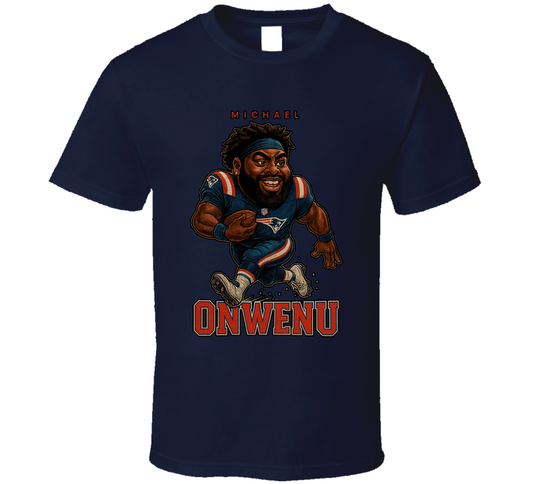 Michael Onwenu Football Caricature Fan T Shirt