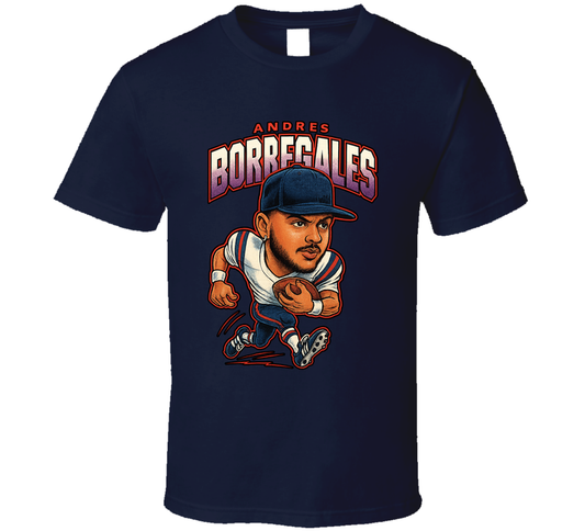 Andres Borregales Football Caricature Fan T Shirt