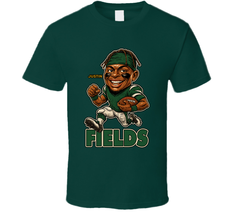 Justin Fields Football Caricature Fan T Shirt