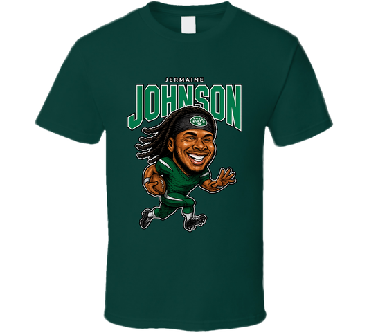 Jermaine Johnson Football Caricature Fan T Shirt