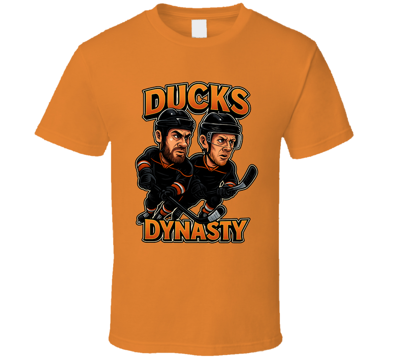 Ryan Getzlaf And Corey Perry Ducks Dynasty Hockey Duo Caricatures Fan T Shirt