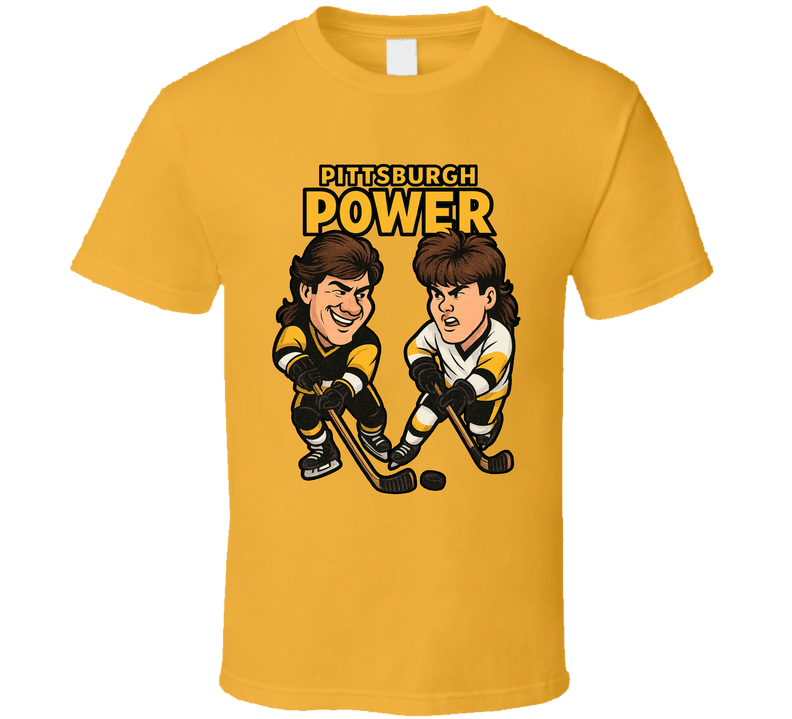 Mario Lemieux And Jaromir Jagr Pittsburgh Power Hockey Duo Caricatures Fan T Shirt