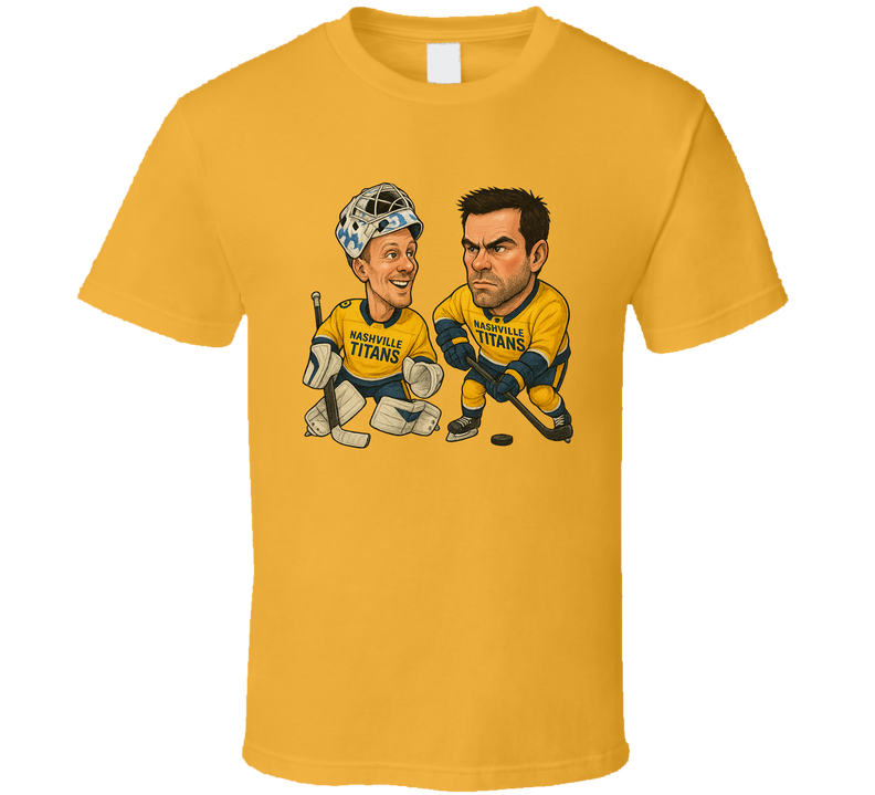 Pekka Rinne And Shea Weber Nashville Titans Hockey Duo Caricatures Fan T Shirt