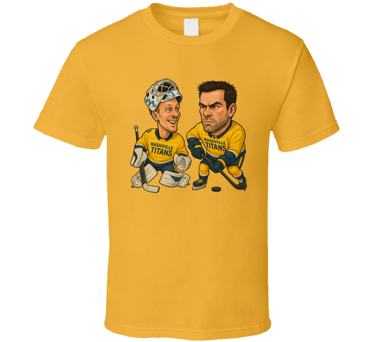 Pekka Rinne And Shea Weber Nashville Titans Hockey Duo Caricatures Fan T Shirt