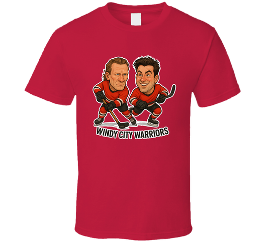 Jeremy Roenick And Tony Amonte Windy City Warriors Hockey Duo Caricatures Fan T Shirt