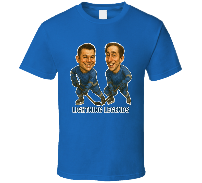 Martin St. Louis And Vincent Lecavalier Lightning Legends Hockey Duo Caricatures Fan T Shirt