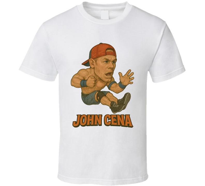 John Cena Wrestling Fan Caricature T Shirt