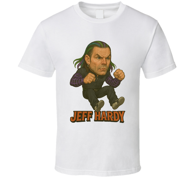Jeff Hardy Wrestling Fan Caricature T Shirt