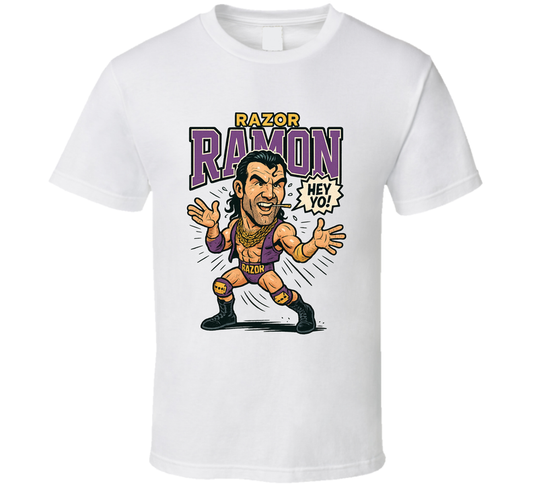 Razor Ramon Wrestling Fan Caricature T Shirt
