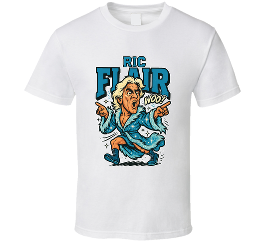 Ric Flair Wrestling Fan Caricature T Shirt