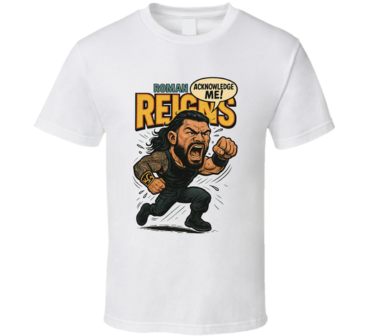 Roman Reigns Wrestling Fan Caricature T Shirt
