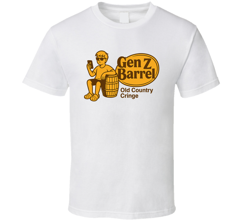 Gen Z Barrel Old Country Cringe Parody T Shirt