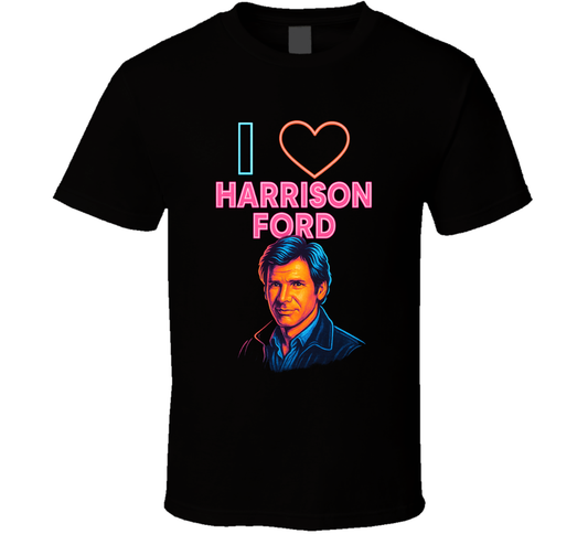 I Heart Harrison Ford 80s Style Crush T Shirt