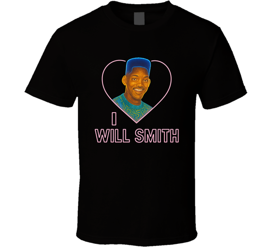 I Heart Love Will Smith Fresh Prince Of Belair 90s Sitcom Character Fan T Shirt