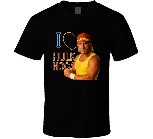 I Heart Love Hulk Hogan 80s Sports Legend T Shirt