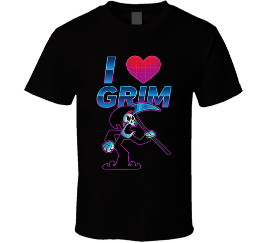 I Heart Love Grim The Grim Adventures Of Billy &amp; Mandy Cartoon Character Fan T Shirt