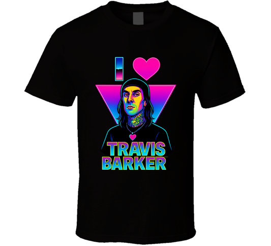 I Heart Love Travis Barker Music Fan T Shirt