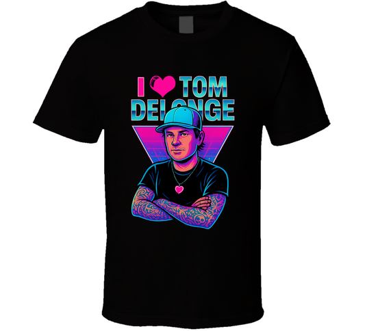 I Heart Love Tom Delonge Music Fan T Shirt
