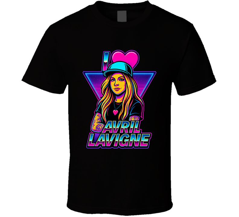 I Heart Love Avril Lavigne Music Fan T Shirt