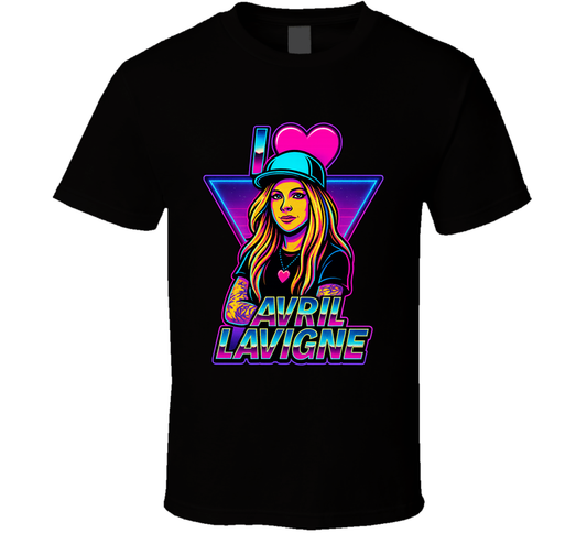 I Heart Love Avril Lavigne Music Fan T Shirt