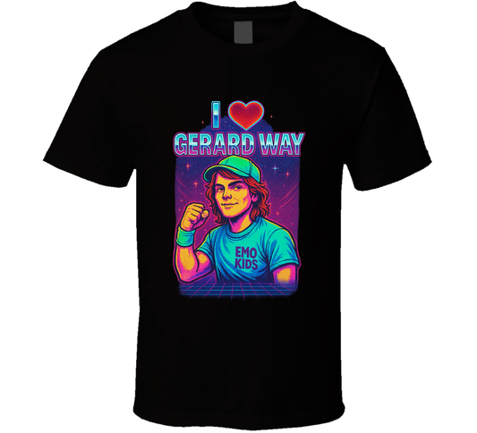 I Heart Love Gerard Way Music Fan T Shirt