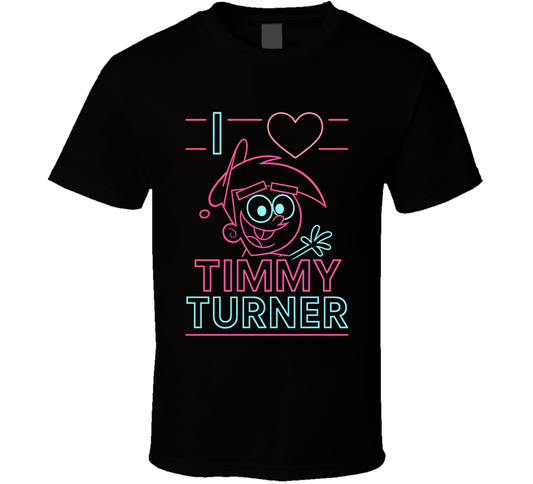 I Heart Love Timmy Turner Nickelodeon Character Fan T Shirt