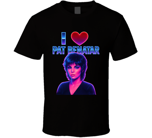 I Heart Love Pat Benatar Music Fan T Shirt