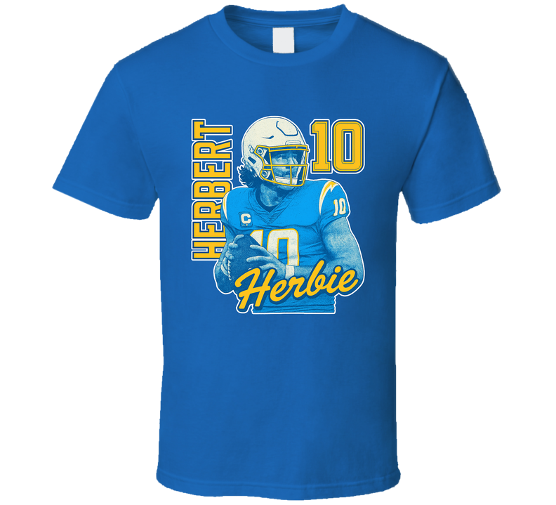 Justin Herbert Retro Look Sports Fan T Shirt