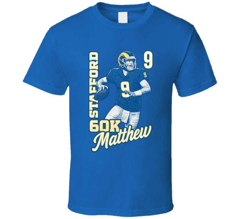 Matthew Stafford Retro Look Sports Fan T Shirt