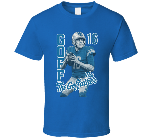 Jared Goff Retro Look Sports Fan T Shirt