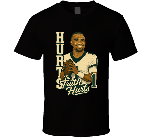 Jalen Hurts The Truth Hurts Retro Look Sports Fan T Shirt