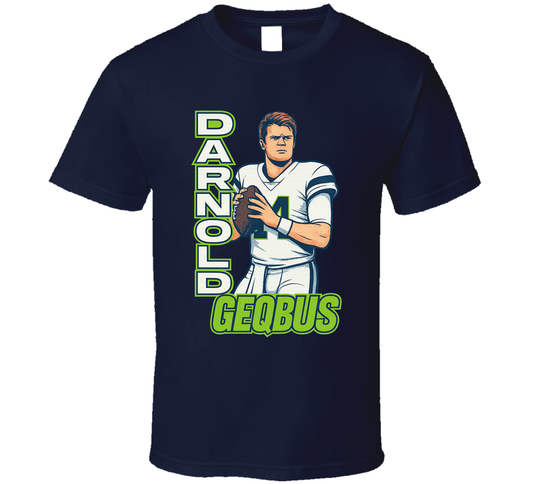 Sam Darnold Geqbus Retro Look Sports Fan T Shirt