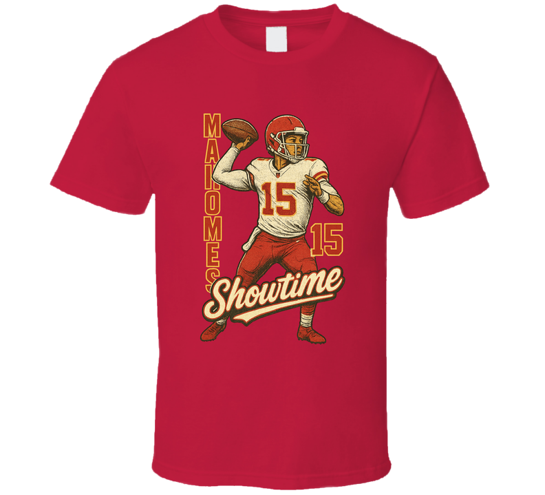 Patrick Mahomes Showtime Retro Look Sports Fan T Shirt