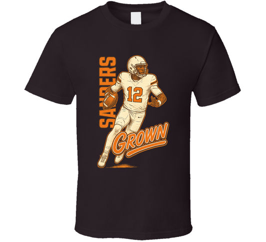 Shedeur Sanders Grown Retro Look Sports Fan T Shirt