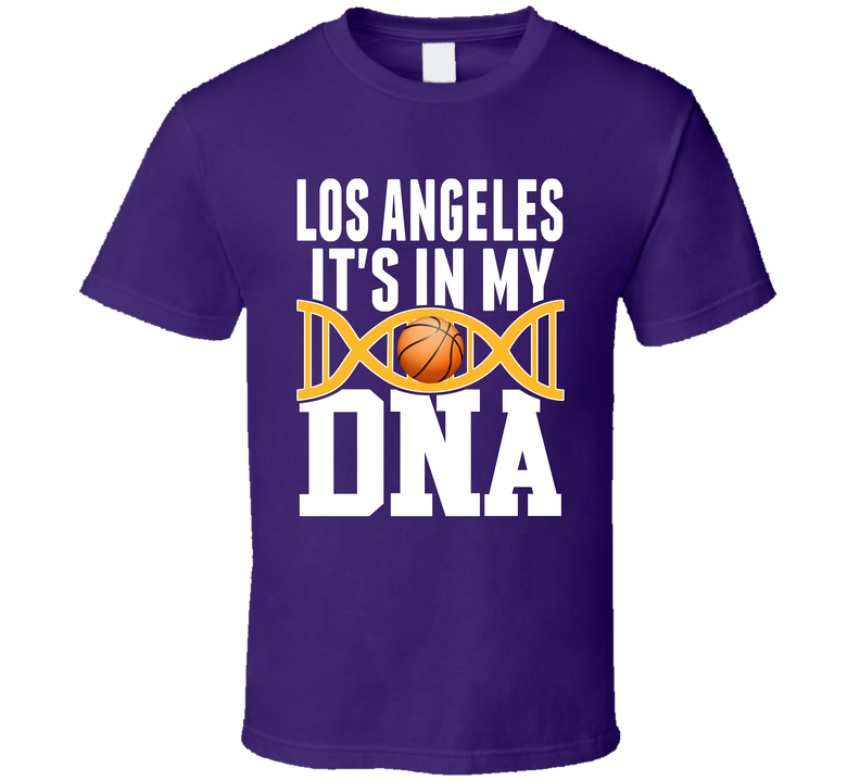 It&#039;s In My Dna Los Angeles L Basketball Fan T Shirt