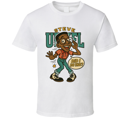 Steve Urkel Did I Do That Family Matters Caricature Retro Look Fan T Shirt