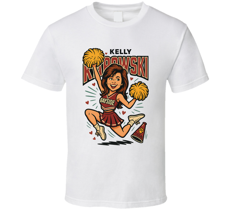 Kelly Kapowski Saved By The Bell Caricature Retro Look Fan T Shirt