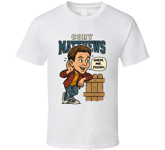 Cory Matthews Boy Meets World Caricature Retro Look Fan T Shirt