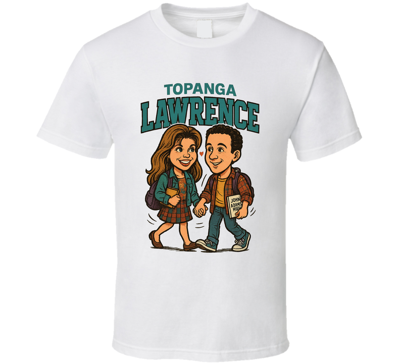 Topanga Lawrence And Cory Boy Meets World Caricature Retro Look Fan T Shirt