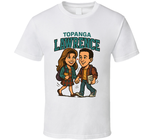 Topanga Lawrence And Cory Boy Meets World Caricature Retro Look Fan T Shirt