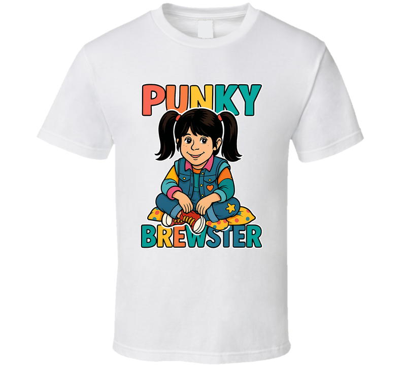Punky Brewster Caricature Retro Look Fan T Shirt