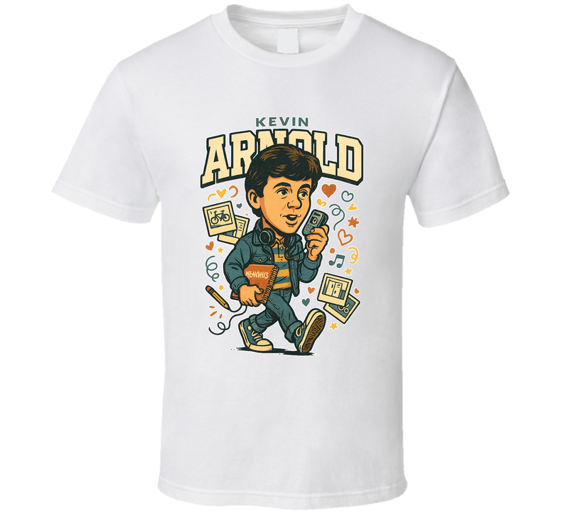 Kevin Arnold The Wonder Years Caricature Retro Look Fan T Shirt