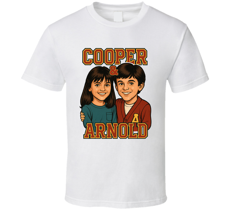 Winnie And Kevin The Wonder Years Caricature Retro Look Fan T Shirt
