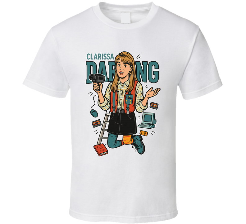 Clarissa Darling Clarissa Explains It All Caricature Retro Look Fan T Shirt