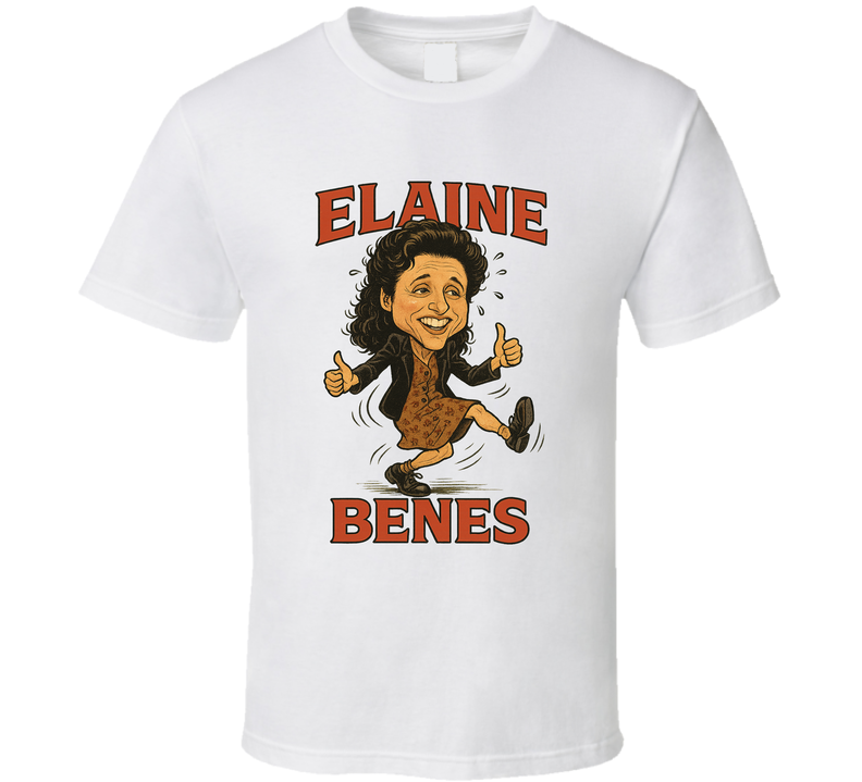 Elaine Benes Bad Dancing Seinfeld Caricature Retro Look Fan T Shirt