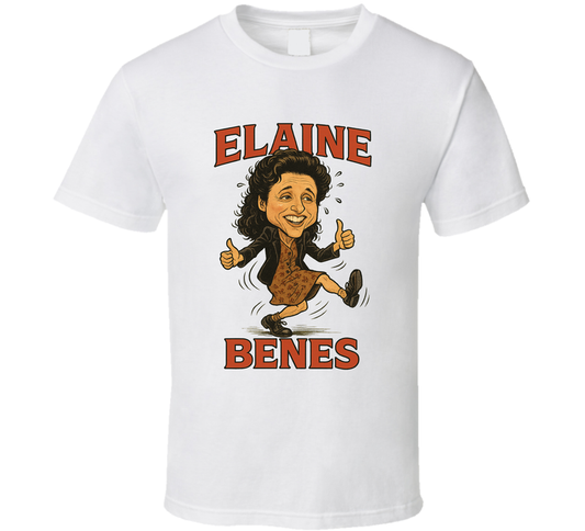 Elaine Benes Bad Dancing Seinfeld Caricature Retro Look Fan T Shirt
